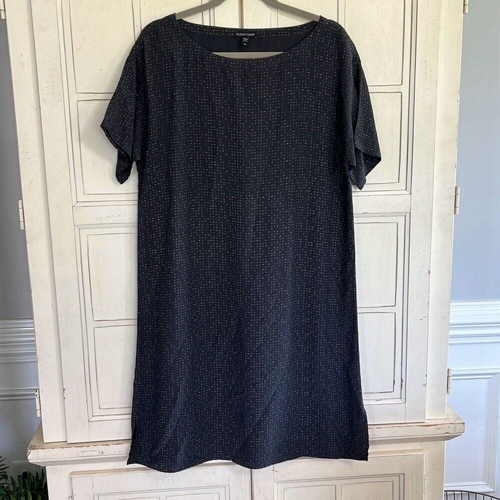 Eileen Fisher size small tencel & viscose shift dress